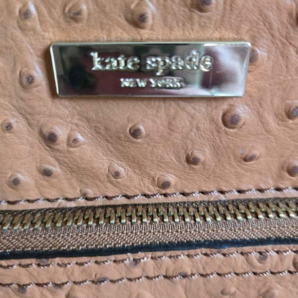 Kate Spade large, ostrich handbag - Picture 3 of 5